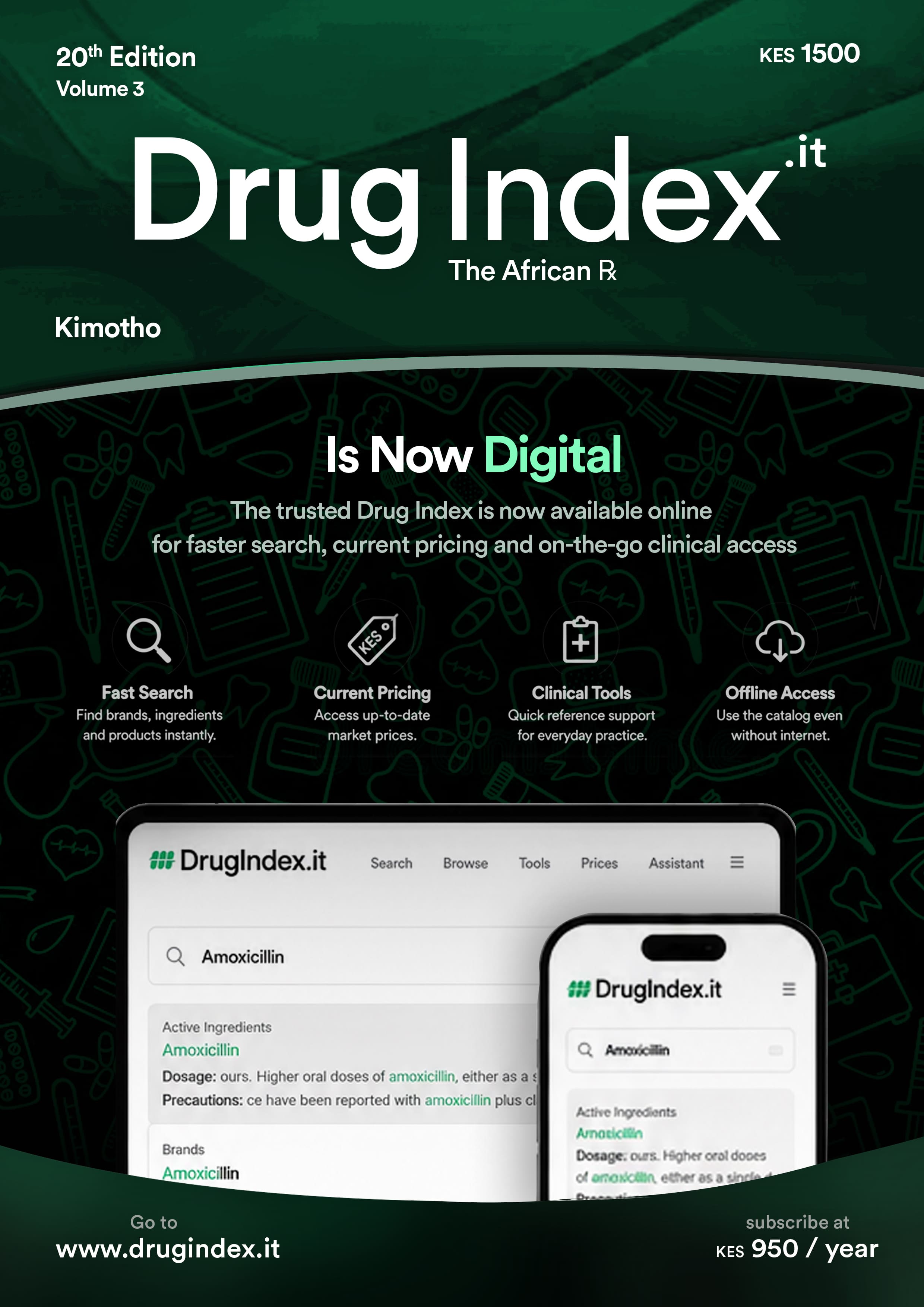Drug Index.it 20th Edition, Volume 3 cover